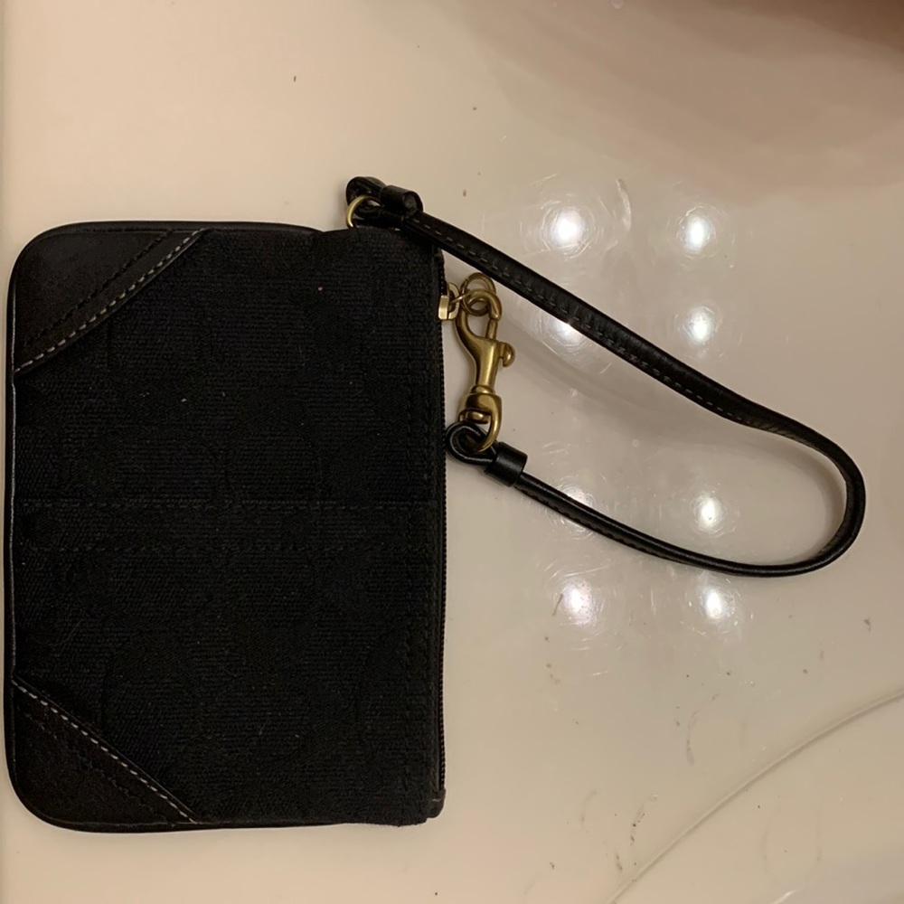 Black Coach wristlet